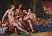 Lot and his daughters., Hendrick Goltzius